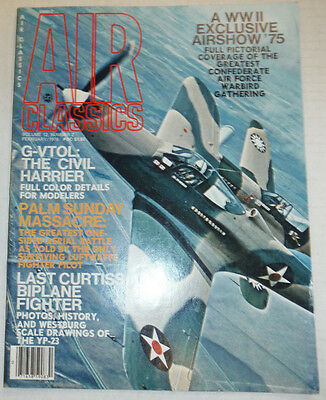 Air Classics Magazine WWII Airshow '75 G-VTOL February 1976 040815R
