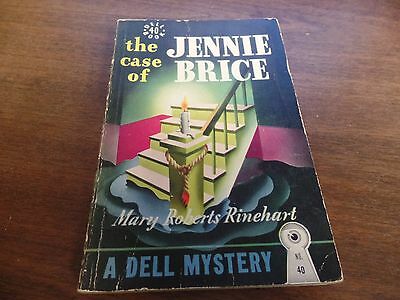 The Case of Jennie Brice Mary Roberts Rinehart Dell 1941 Mystery Novel 122915ame