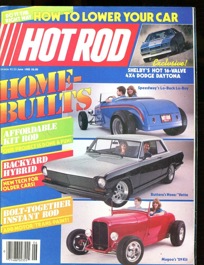 Hot Rod Magazine June 1985 Home-Builts EX No ML 112916jhe