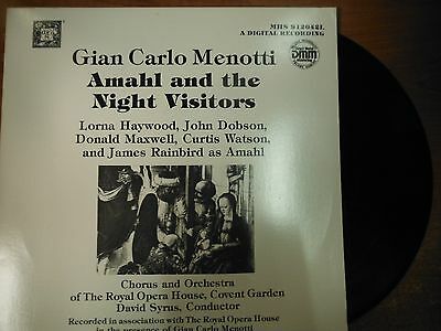 33 RPM Vinyl Gian Carlo Menotti Amahl and the Night Visitors MHS Rec 020515SM