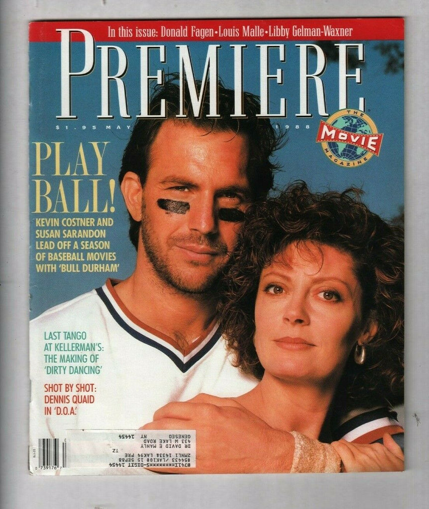 Premiere Magazine Kevin Costner Susan Sarandon May 1988 012720nonr