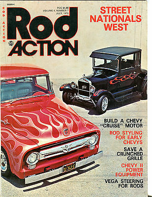Rod Action Magazine July 1975 Street Nationals West EX 081516jhe