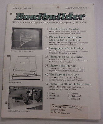 Boatbuilder Magazine Meaning Of Comfort January/February 1993 011615R