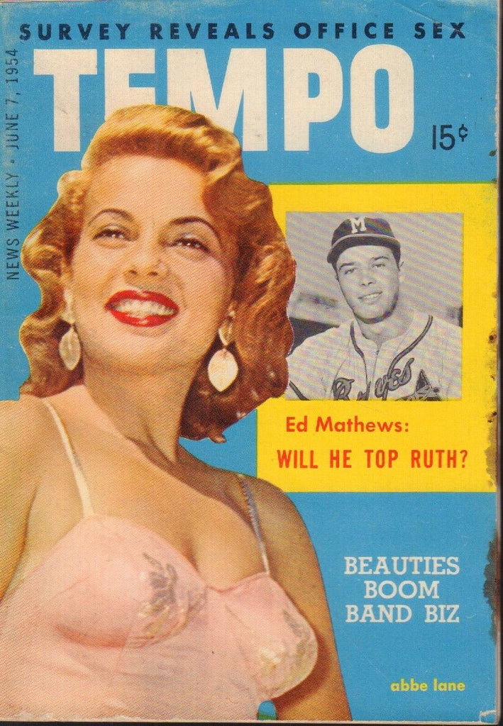 Tempo Digest June 1 1954 Abbe Lane Cheesecake Pin Up 091218AME2