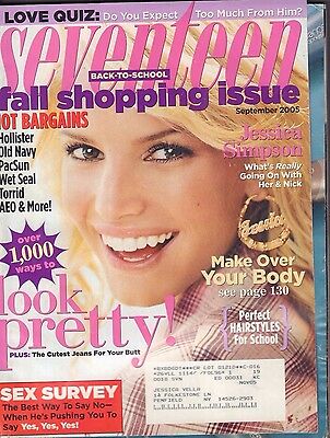 Seventeen September 2005 Jessica Simpson w/ML Gd 062116DBE