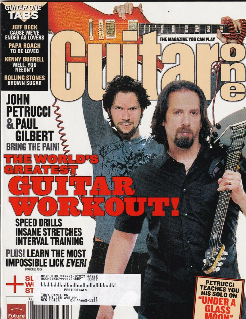 Guitar One Mag John Petrucci & Paul Gilbert December 2006 100219nonr