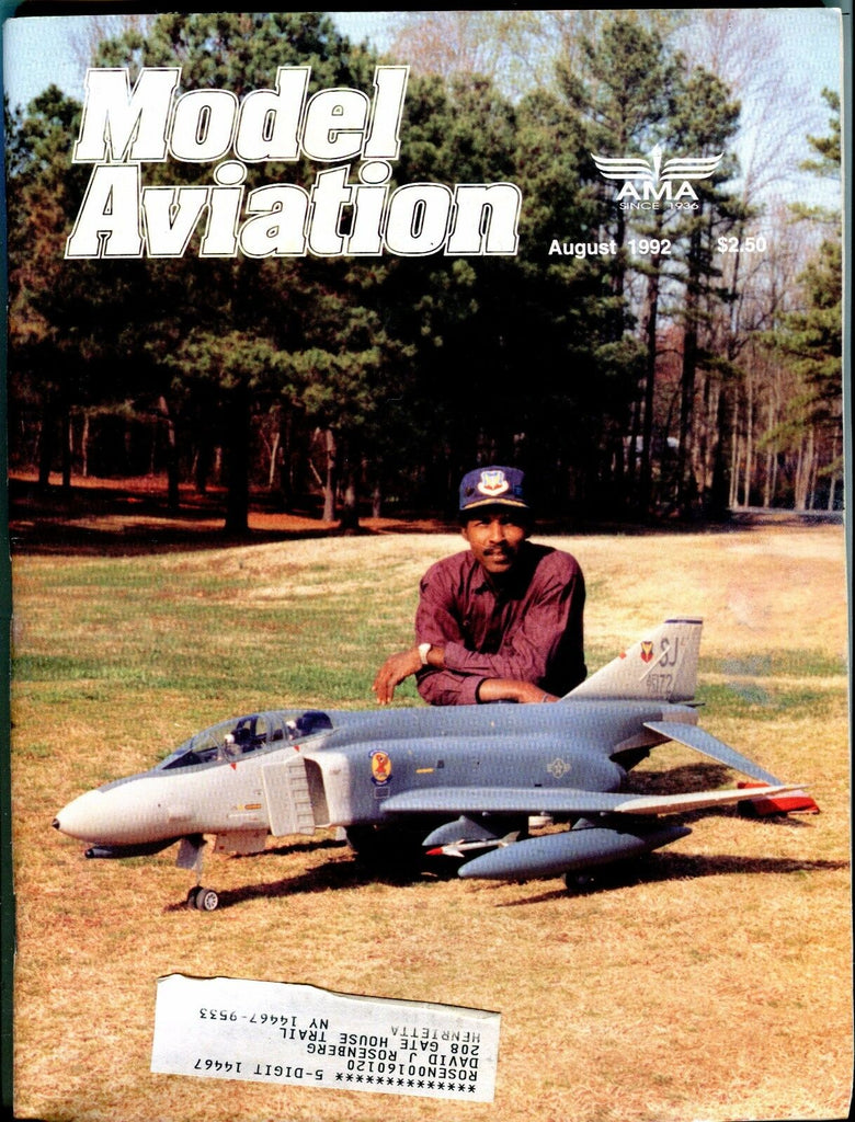 Model Aviation Magazine August 1992 Joe King EX w/ML 022317nonjhe