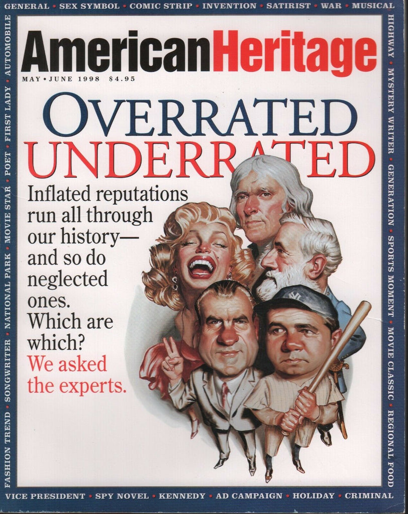 American Heritage Magazine May June 1998 Marilyn Monroe Nixon 092118AME2
