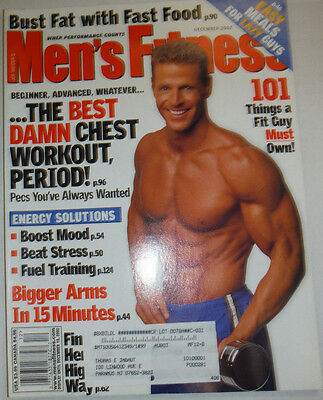 Men's Fitness Magazine Energy Solutions & Beat Stress December 2002 030415R