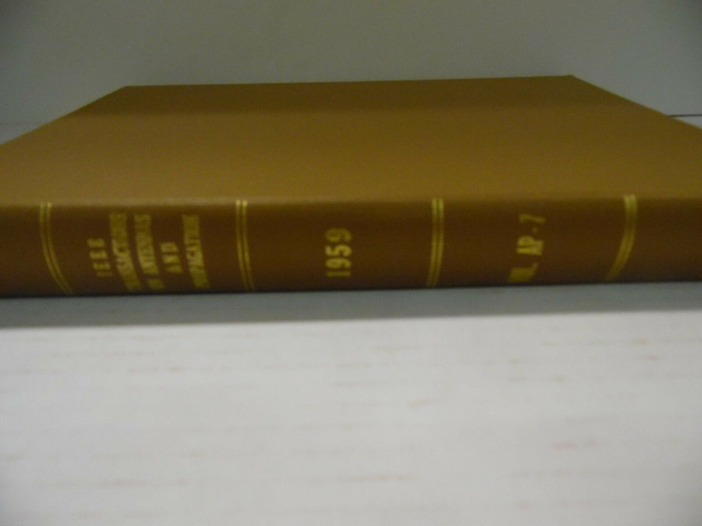 IEEE Transactions on Antennas and Propagation 1959 Bound Hardcover 111918AME3