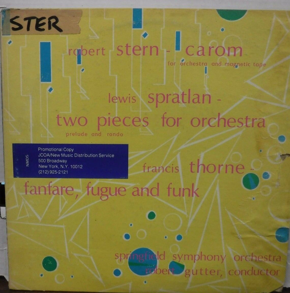 Lewis Spratlan Two pieces for orchestra Francis Thorne 33RPM 020517LLE