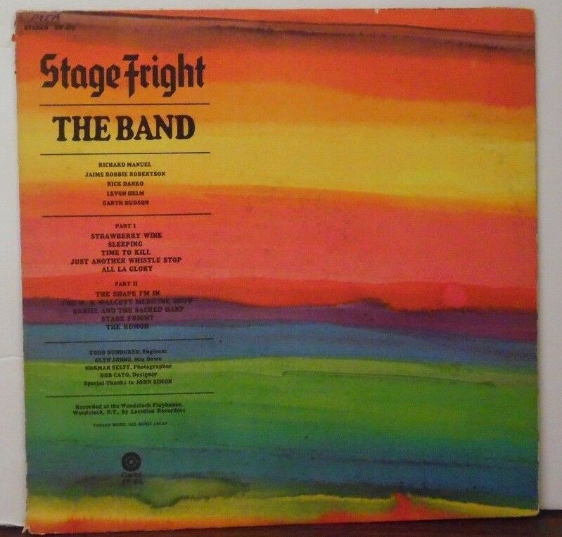 Stage Fright The Band vinyl SW425 071518LLE
