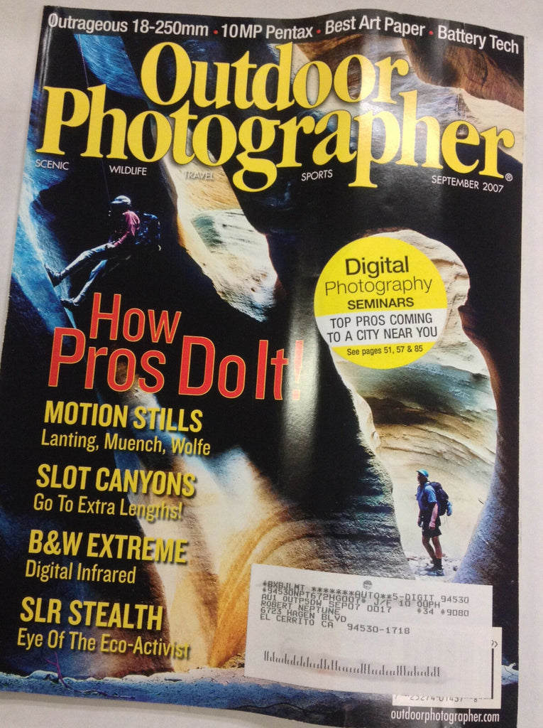 Outdoor Photographer Magazine Motion Stills September 2007 062017nonr