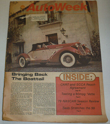 AutoWeek Magazine Bringing Back The Boattail December 1978 123014R