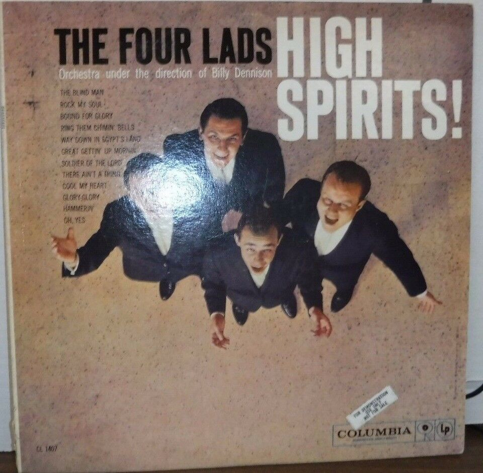 The Four Lads High Spirits 33Rpm CL1407 DEMO 110516LLE