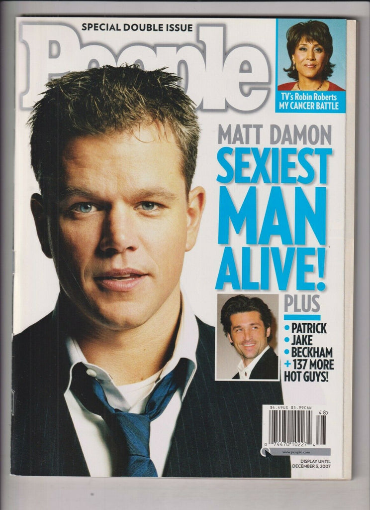People Weekly Matt Damon Patrick Dempsey December 3, 2007 030920nonr