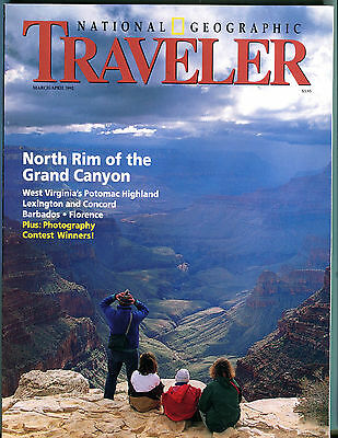 National Geograpic Traveler Magazine March/April 1992 Grand Canyon EX 032116jhe