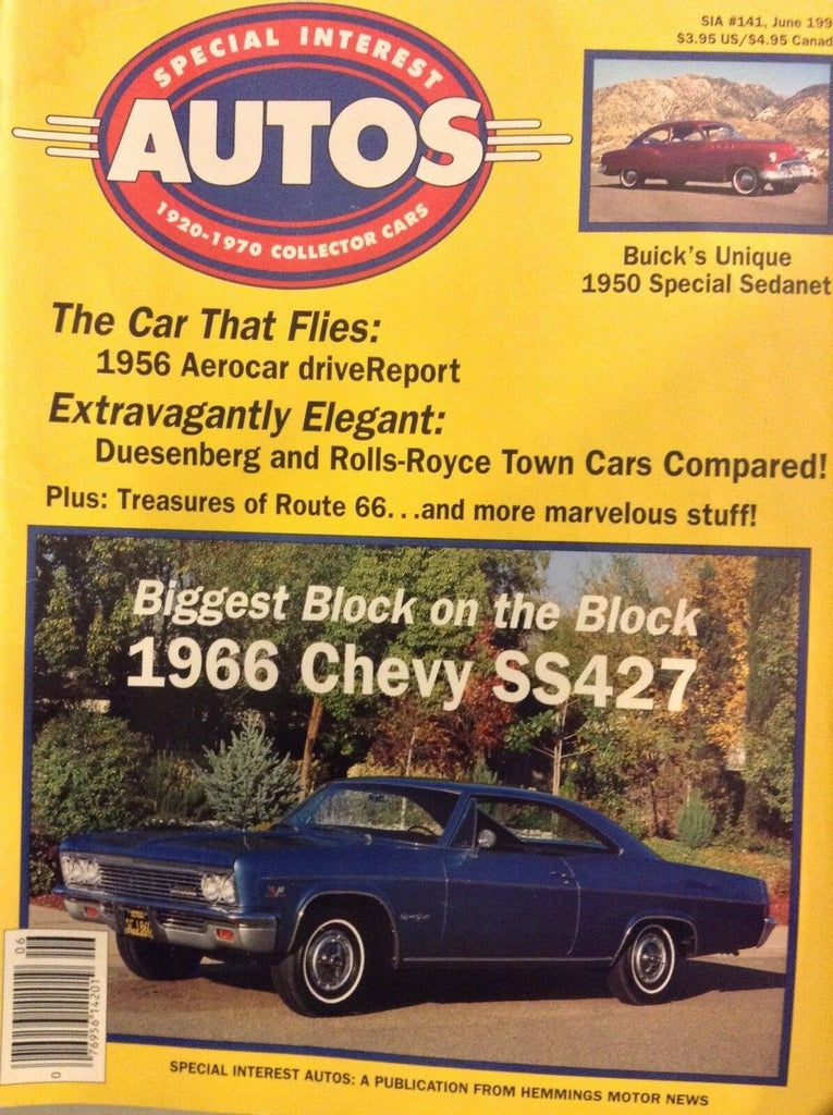 Special Interest Autos Magazine 1966 Chevy SS427 Big Block June 1994 042118nonrh