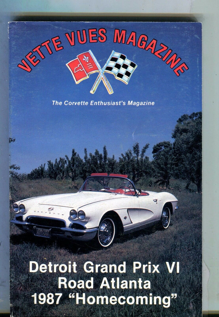 Vette Vues Magazine November 1987 Detroit Grand Prix EX No ML 053117nonjhe