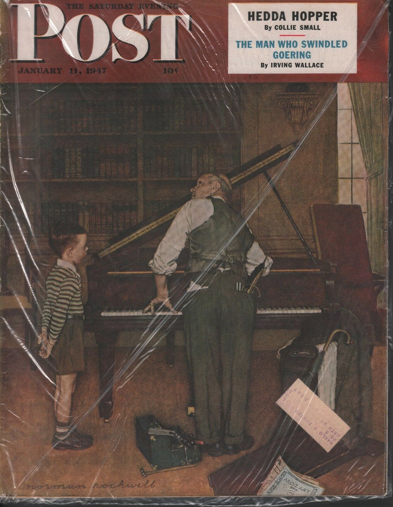 Saturday Evening Post January 11 1947 Norman Rockwell Irving Wallace 062618DBE