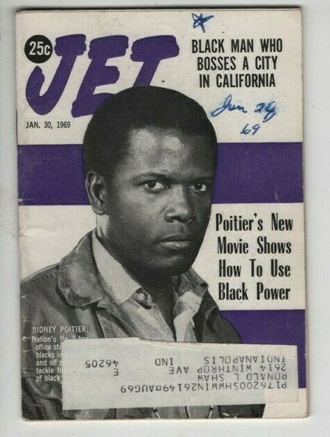 Jet Magazine Sidney Poitier & California January 30, 1969 070720nonr