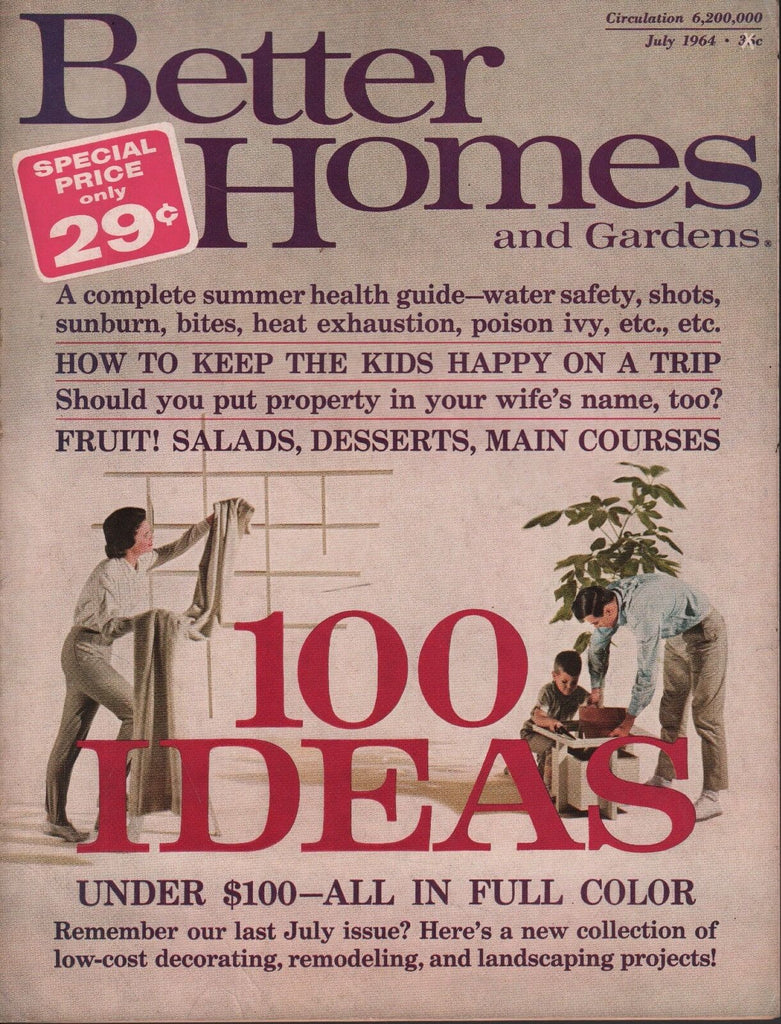 Better Homes And Gardens July 1964 100 Ideas Under $100 072617nonDBE2