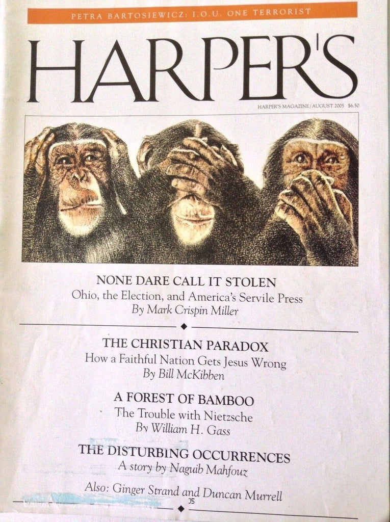 Harper's Magazine The Christian Paradox August 2005 090217nonrh