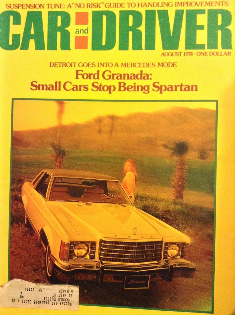 Car And Driver Magazine Ford Granada August 1974 110417nonrh