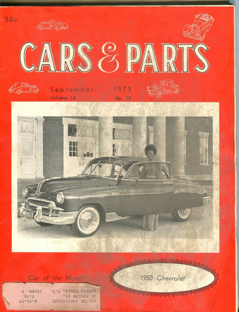 Cars & Parts Magazine September 1973 1950 Chevrolet GD w/ML 061317nonjhe