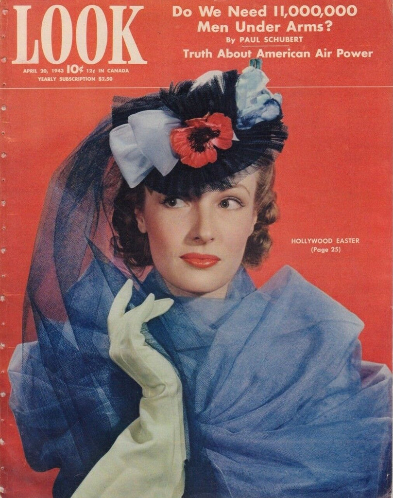 Look April 20 1943 Paul Schubert Susann Shaw Teresa Wright Larry Adler 010719DBE