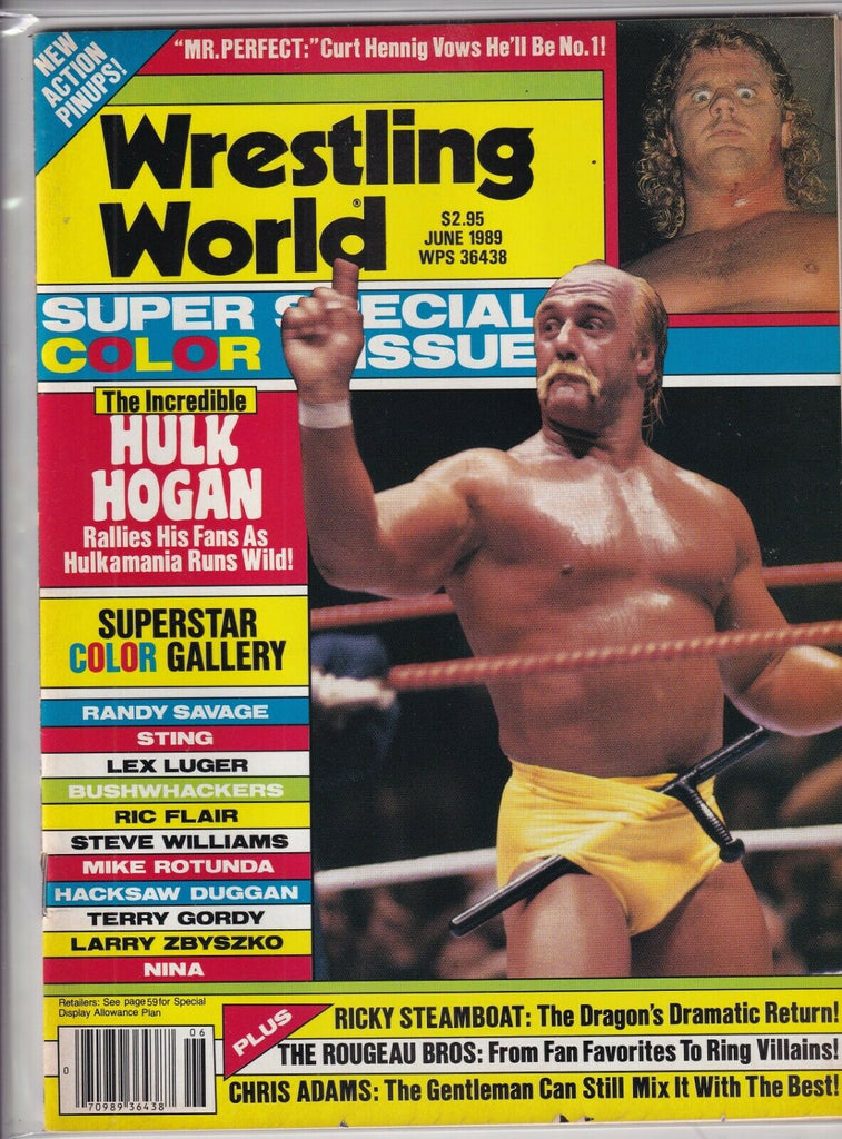Wrestling World Mag Hulk Hogan Randy Savage Sting June 1989 091519nonr