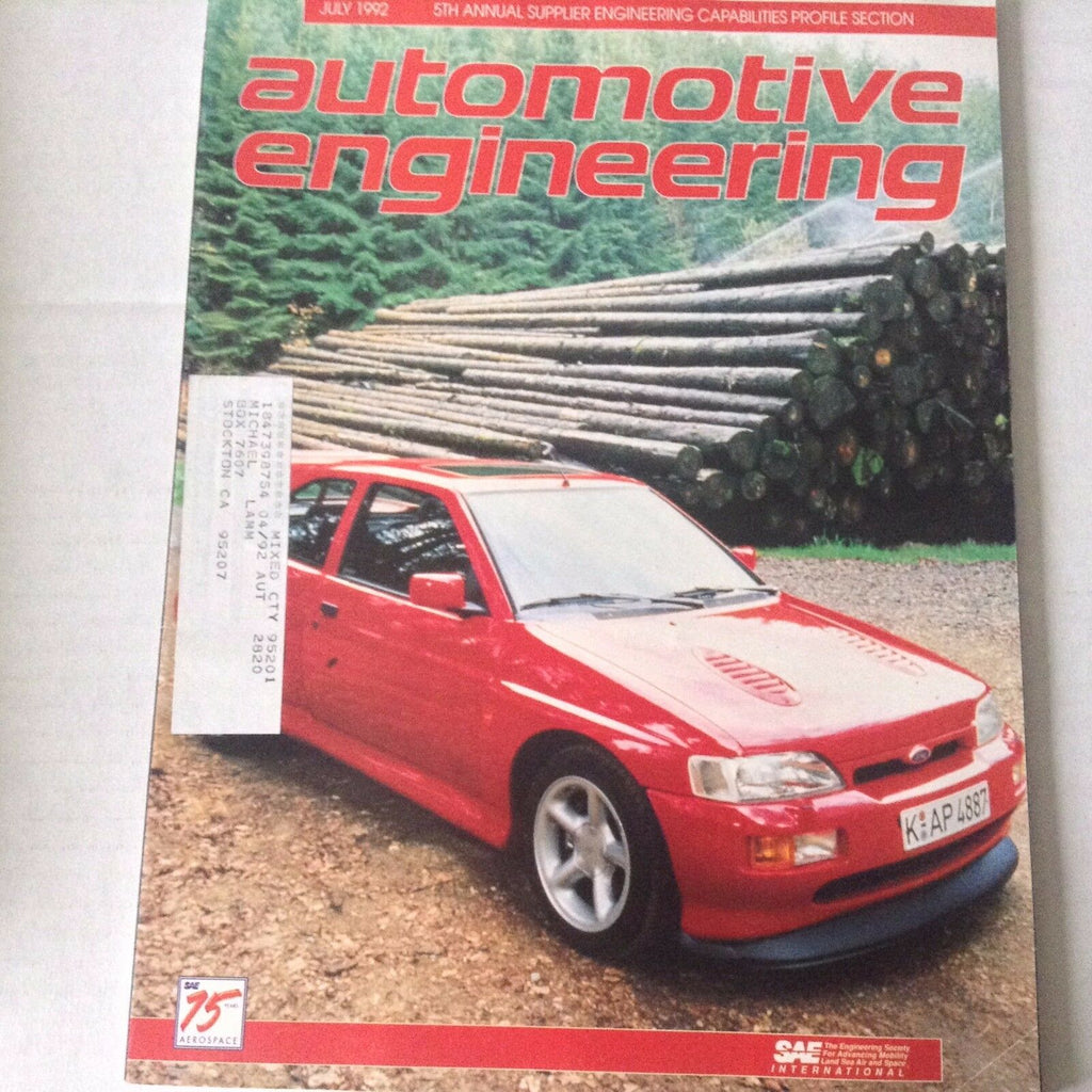 Automotive Engineering Magazine Fluoroelastomers July 1992 061217nonrh