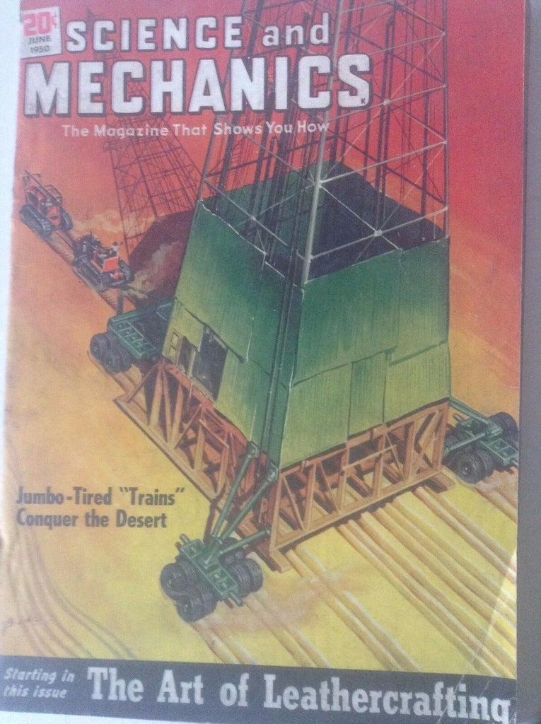 Science And Mechanics Magazine Trains Conquer Desert June 1950 090317nonrh