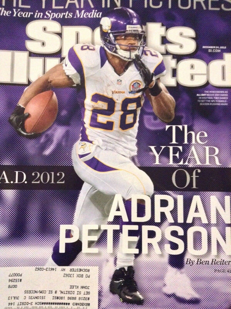 Sports Illustrated Magazine Adrian Peterson December 24, 2012 121218nonrh
