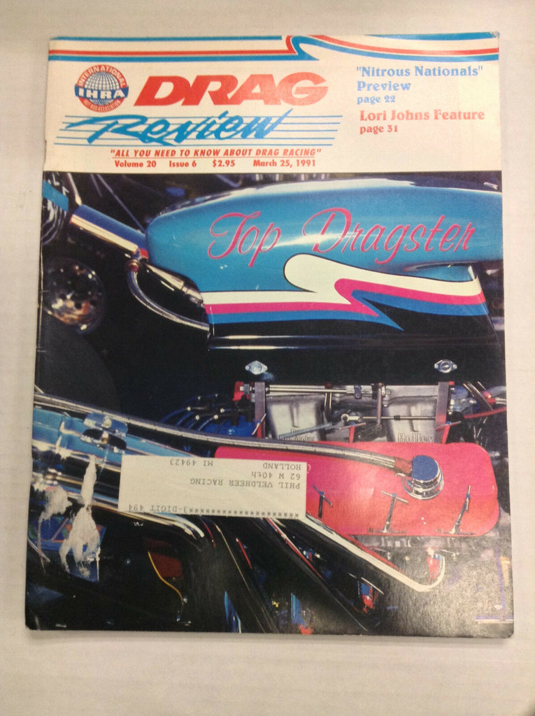 Drag Review Magazine Lori Johns Feature Nitrous NTLs March 25, 1991 032717nonR