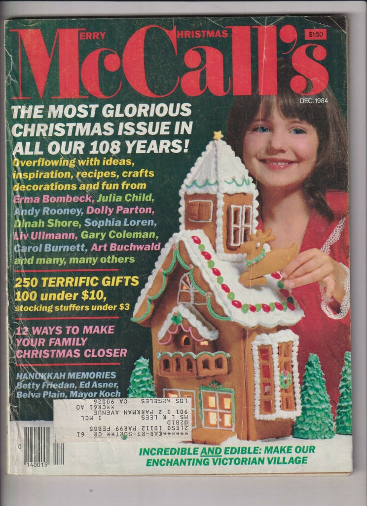 McCall's Magazine Christmas Issue Erma Bombeck December 1984 032720nonrh