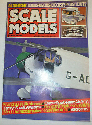 Scale Models Magazine ScaniaLB141 German Fighters Of WWI July 1981 040915R