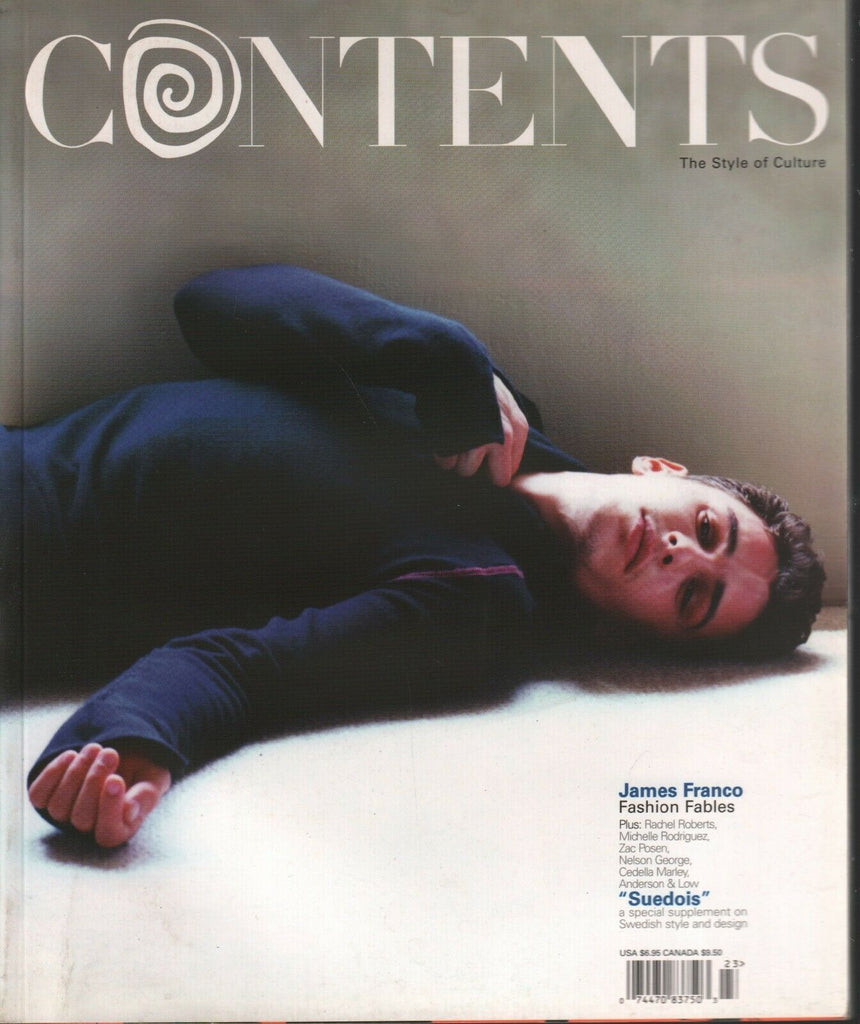 Contents Style Culture Magazine #23 James Franco Rachel Roberts 031020AME2