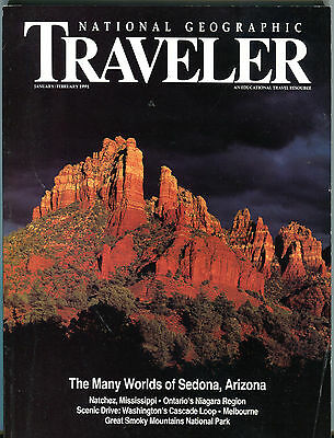 National Geograpic Traveler Magazine January/February 1991 Sedona EX 032116jhe