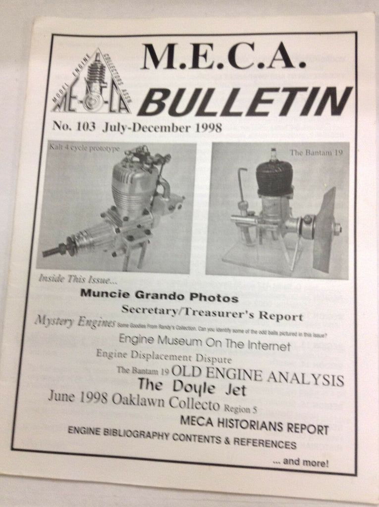 MECA Bulletin Magazine Muncie Grando Photos July/December 1998 FAL 042617nonr2