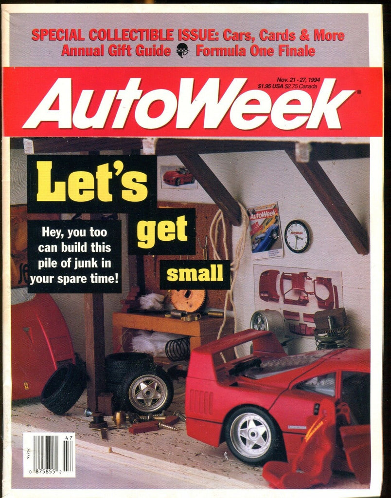 AutoWeek Magazine November 21 1994 Let's Get Small EX No ML 022417nonjhe