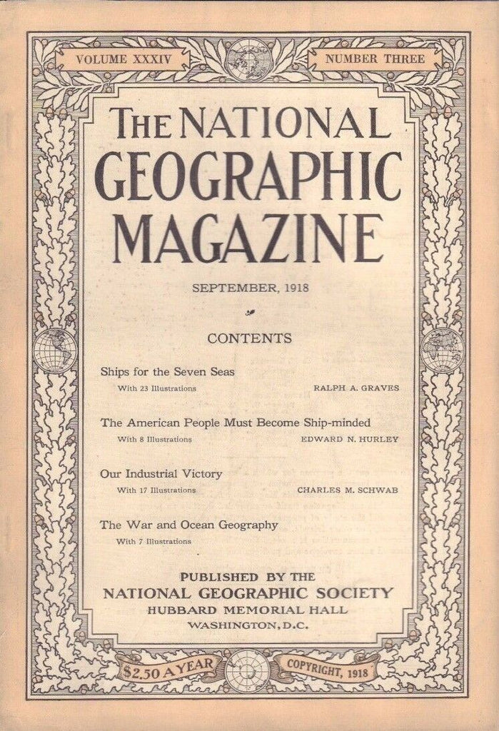 National Geographic September 1918 Ships for the Seven Seas 020717DBE