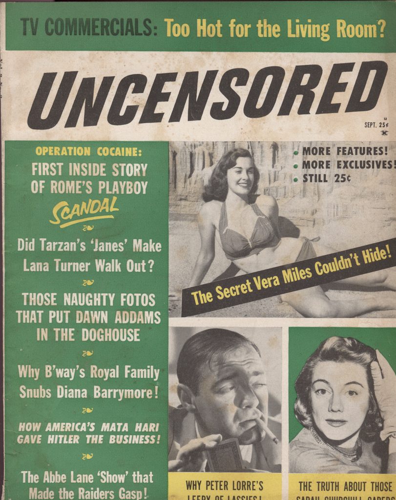Uncensored September 1958 Vera Miles Lana Turner Sarah Churchill 041020DBE