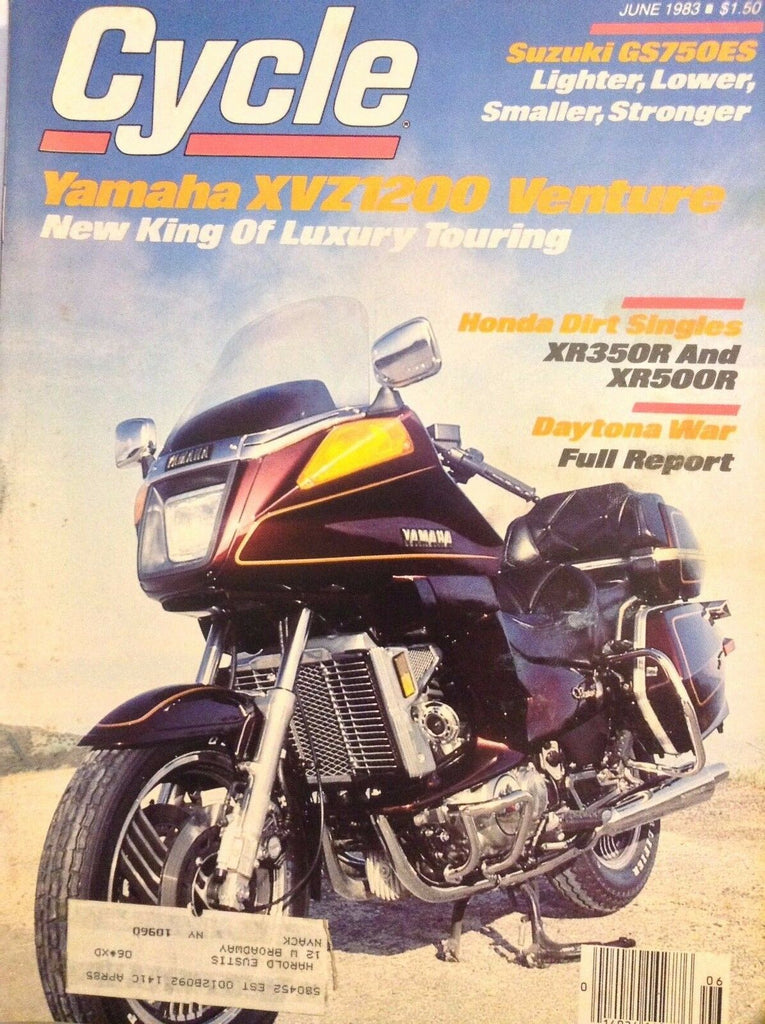 Cycle Magazine Yamaha XVZ1200 Venture June 1983 110817nonrh3