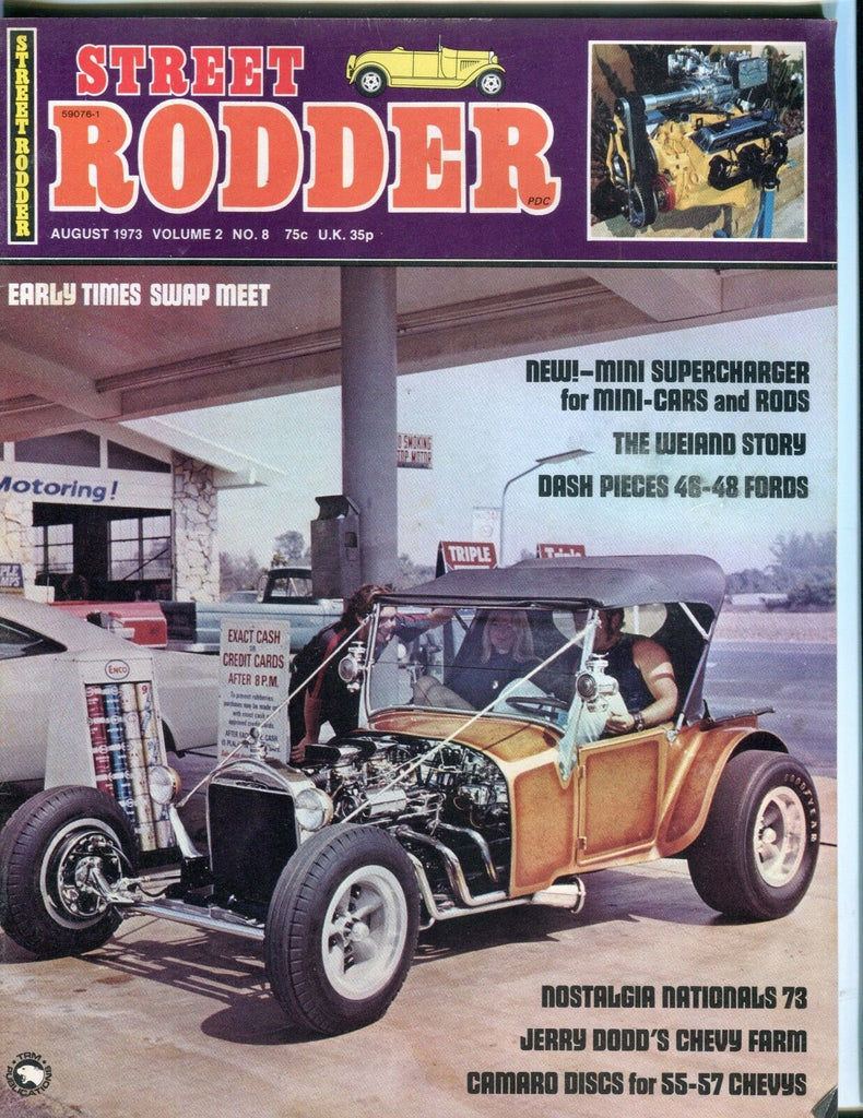 Street Rodder Magazine August 1973 Jerry Dodd EX No ML 051617nonjhe