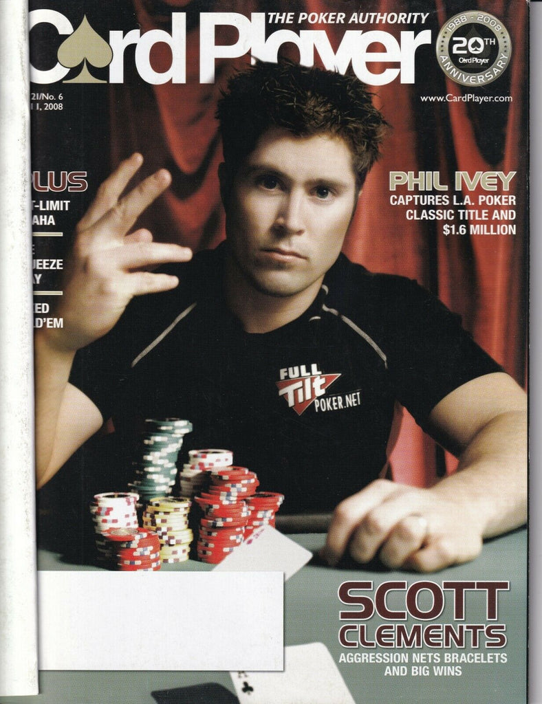 Card Player Magazine Phil Ivey Scott Clements April 1, 2008 031919nonr