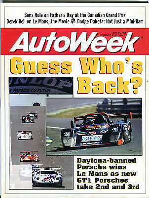 AutoWeek Magazine June 24, 1996 Guess Who's Back? EX 010816jhe