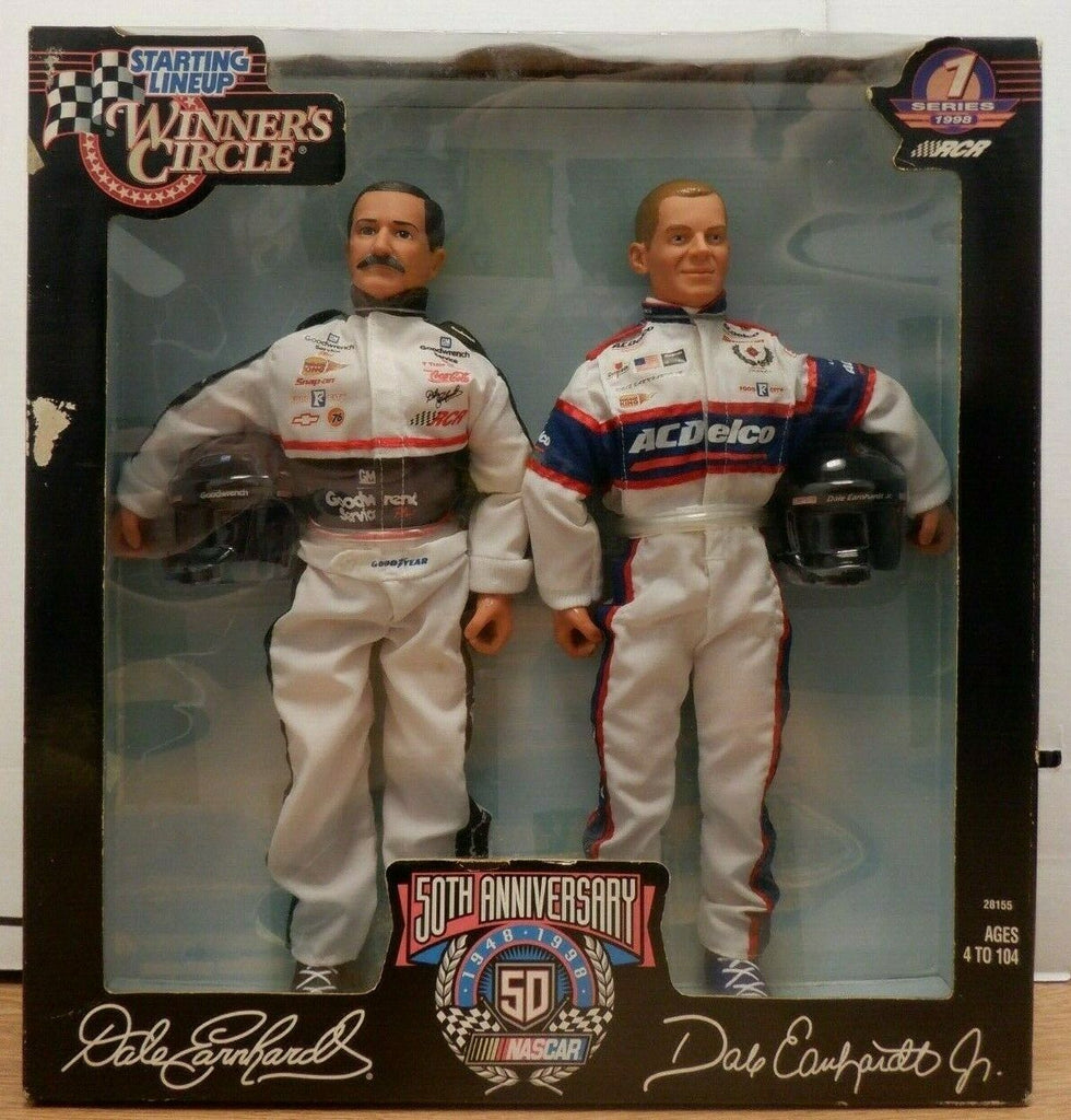 Dale Earnhardt Autographed Starting Lineup Winners Circle Figure 2 Pack w/COA