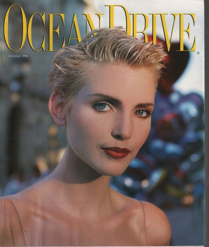Ocean Drive October 1996 Nadja Auermann Vintage Fashion Magazine 091619AME