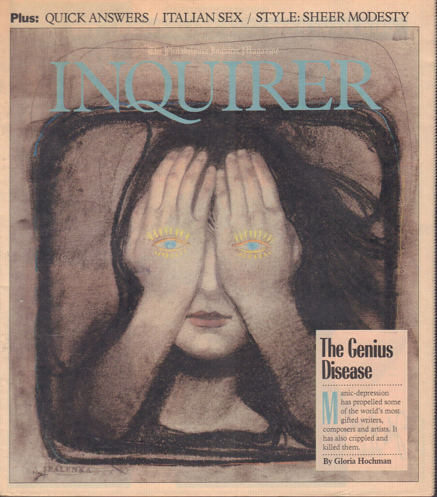 Philadelphia Inquirer Magazine April 16 1989 Gloria Hochman Judy Bachr 042420DBE